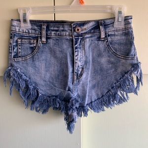Missguided Frayed Hem Shorts